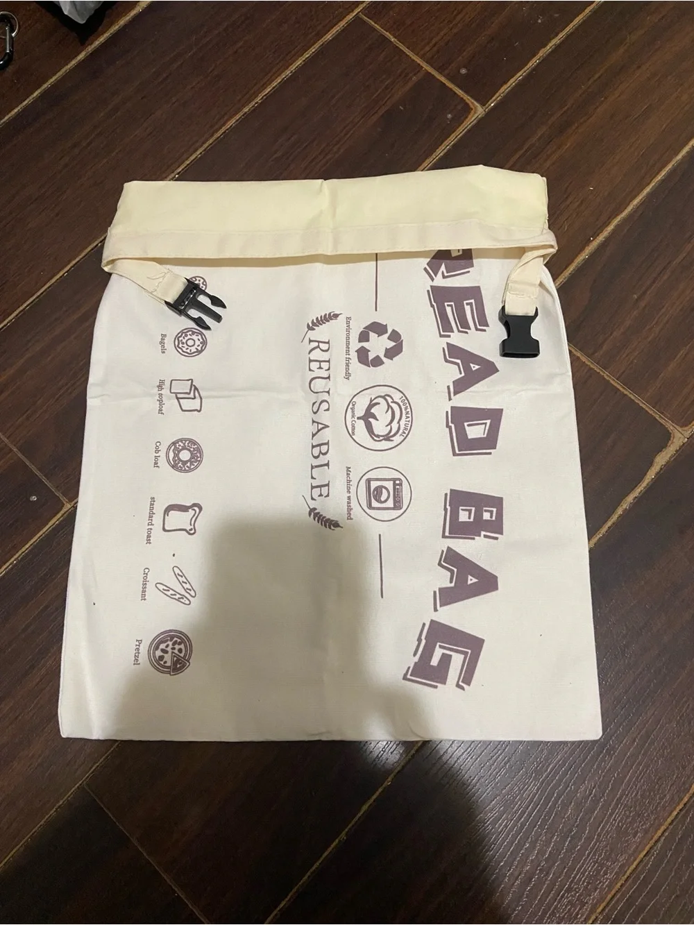 Bread Bags for Homemade Bread - 2 Packs XL Reusable Organic Beeswax Linen Cotton